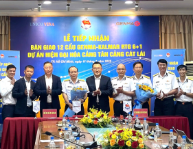 LỄ BÀN GIAO 12 CẨU GENMA-KALMAR RTG TẠI CẢNG CÁT LÁI